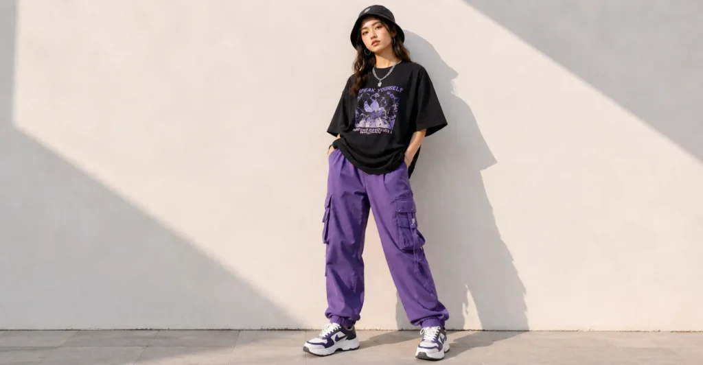 The Compelte Guide to BTS Concert Outfit Ideas That Survive a Full Show 4 BTS concert outfit ideas featuring trendy Korean street style fashion.