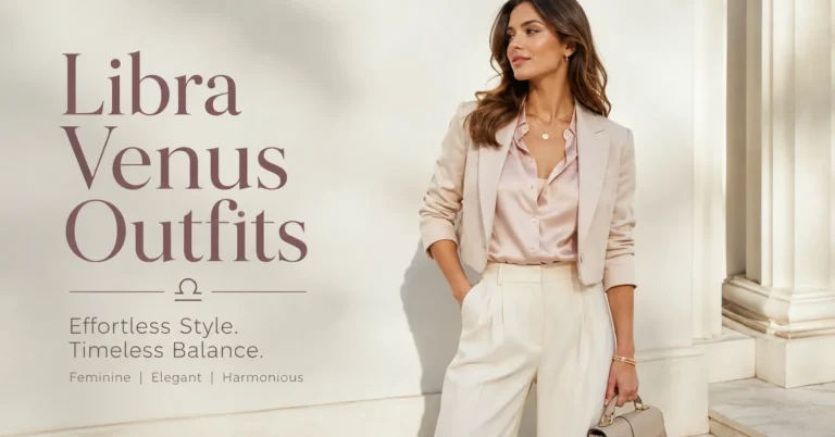 Libra Venus Outfits featuring a balanced and elegant pastel fashion look.