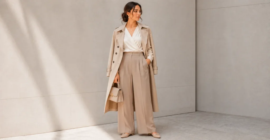 Libra Venus Outfits: How to Dress for Balance, Harmony, and Effortless Elegance 4 Modern Libra Venus Outfits with timeless elegant styling.