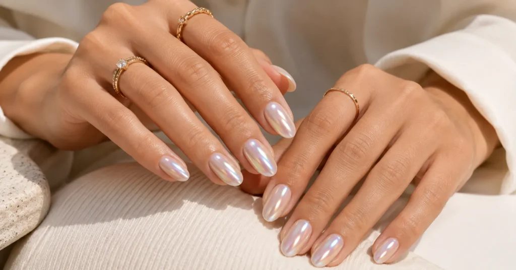 Nail Set Colors and Styles featuring glazed donut nails
