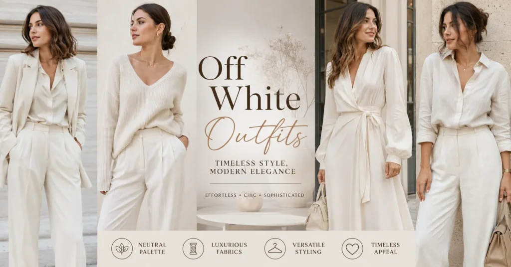 Off White Outfits featuring elegant cream and ivory wardrobe essentials in a timeless neutral style