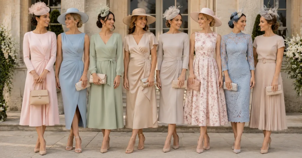 Pippa Middleton Wedding Guest Fashion featuring elegant pastel color palettes