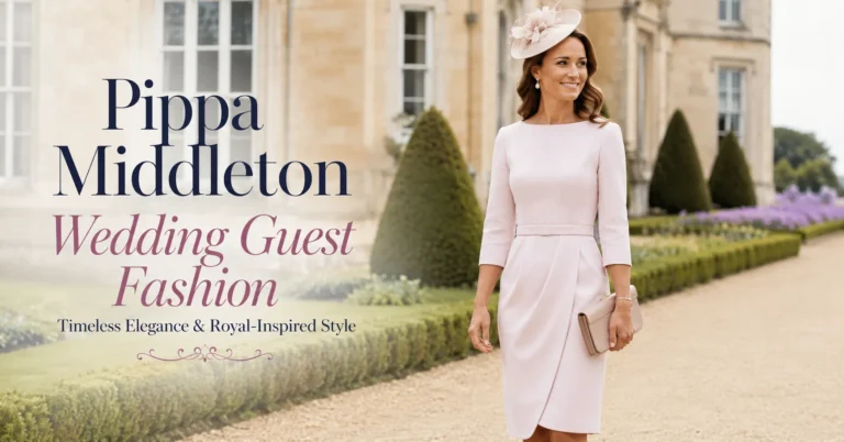 Pippa Middleton Wedding Guest Fashion inspiration featuring elegant British royal-inspired wedding guest style