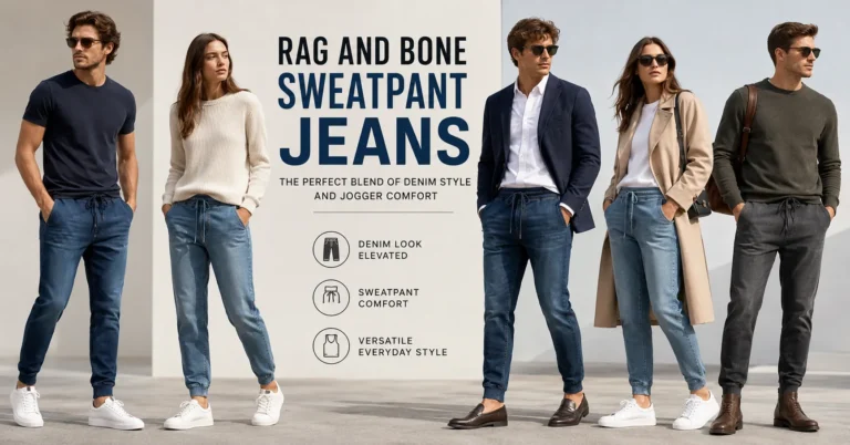 Rag and Bone Sweatpant Jeans styled in versatile smart casual outfits for modern everyday fashion