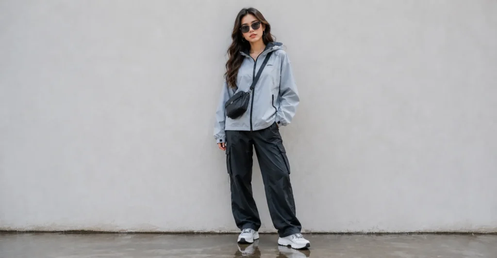The Compelte Guide to BTS Concert Outfit Ideas That Survive a Full Show 11 BTS concert outfit ideas featuring practical rainy-day concert fashion with waterproof layers.
