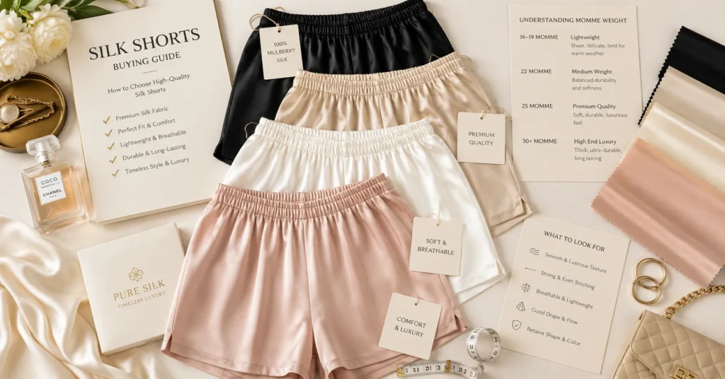 Silk Shorts Review: The Ultimate Guide to Luxe Comfort and Style 11 Silk Shorts Review guide showing how to choose the best silk shorts based on quality fit and fabric