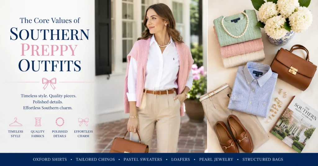 The Ultimate Southern Preppy Outfits Guide: Timeless Style for Every Season 3 Southern Preppy Outfits showing polished timeless style with classic wardrobe essentials