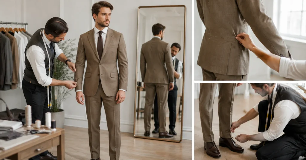 Altered Clothing showing professional suit tailoring for sharper proportions and a custom fit