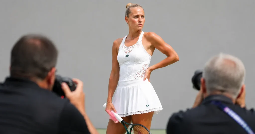 Marta Kostyuk Wimbledon Outfit that became one of the most talked-about tennis fashion moments.