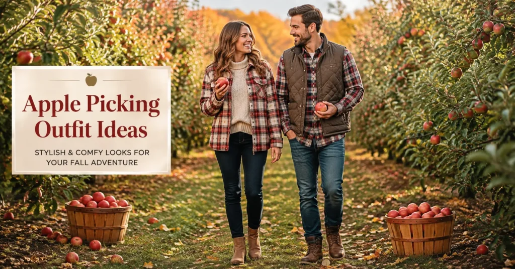 Stunning Apple Picking Outfit Ideas for a Perfect Fall Day 2 Apple Picking Outfit Ideas featuring stylish fall orchard outfits for couples.