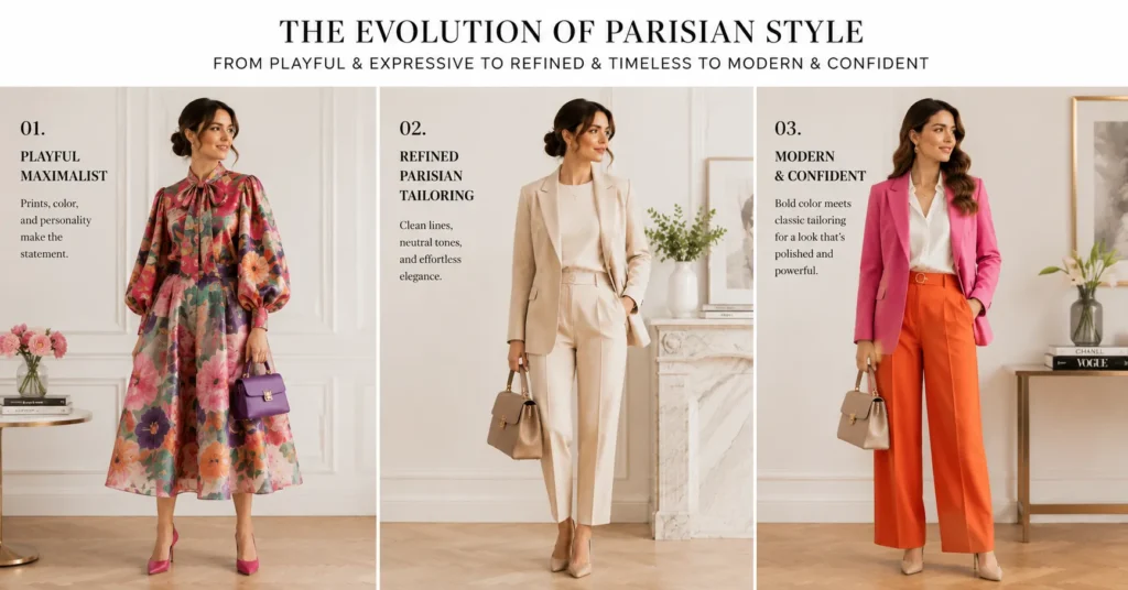 Emily in Paris Season 5 Outfit Ideas: Stunning Looks Worth Copying 12 Emily in Paris Season 5 Outfit Ideas comparing playful, refined, and modern Parisian-inspired fashion styles
