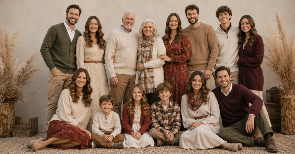 Fall Family Photo Outfit Ideas: A Practical Styling Guide for Stress-Free Photos 9 Fall Family Photo Outfit Ideas for grandparents and extended family