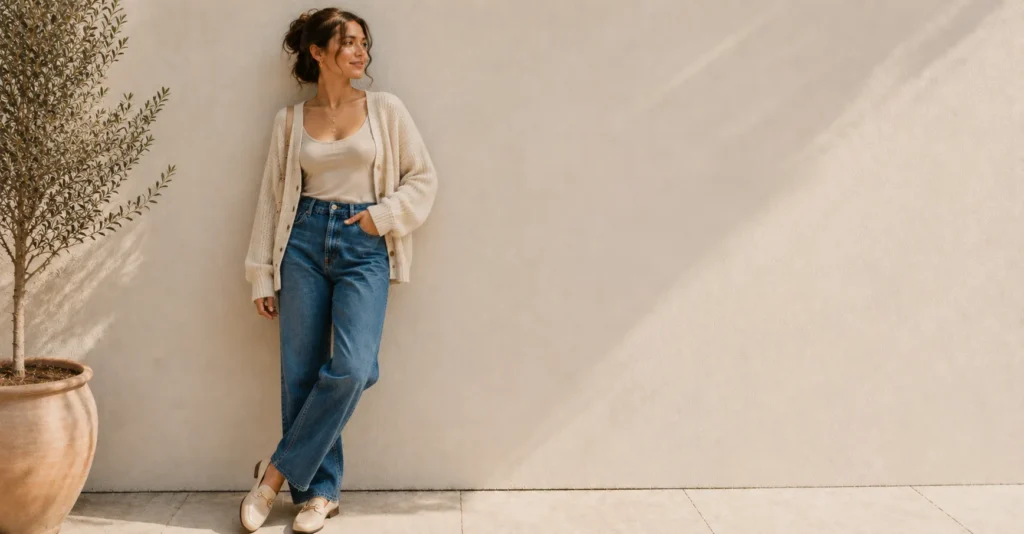 Gracie Abrams Concert Outfit Ideas featuring retro denim and timeless casual style