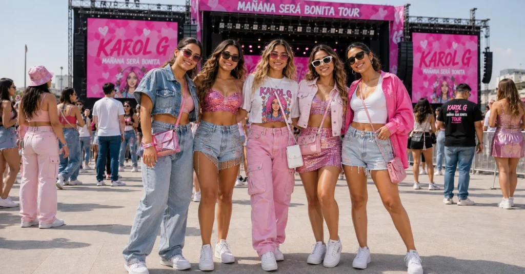 Karol G Concert Outfit Ideas: Bold Looks You'll Love 12 Karol G Concert Outfit Ideas for outdoor festivals with stylish practical looks