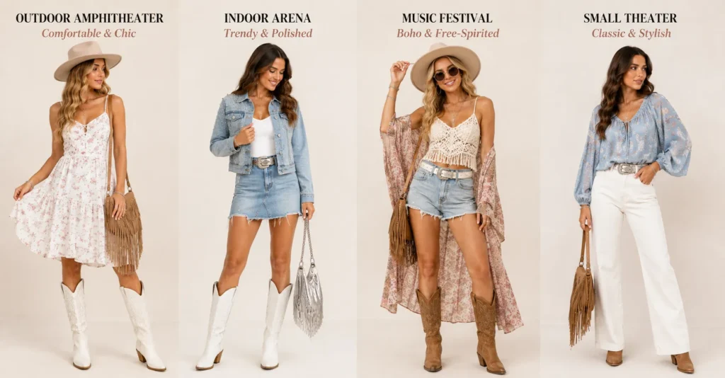 Dazzling Kelsea Ballerini Concert Outfit Ideas for Every Fan 5 Kelsea Ballerini Concert Outfit Ideas for different concert venues.