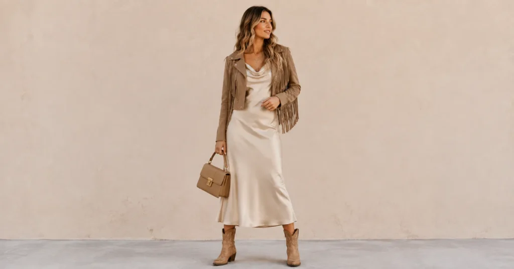 Bold Lainey Wilson Concert Outfit Ideas to Steal the Spotlight 5 Lainey Wilson Concert Outfit Ideas featuring an elevated Nashville-inspired outfit.