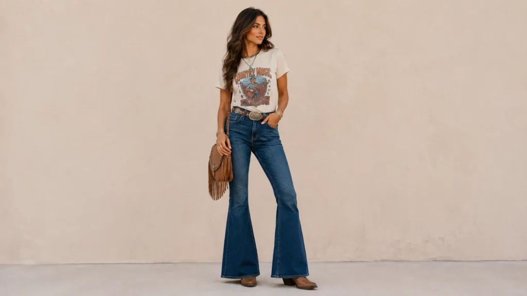 Bold Lainey Wilson Concert Outfit Ideas to Steal the Spotlight 4 Lainey Wilson Concert Outfit Ideas with an everyday country concert outfit.