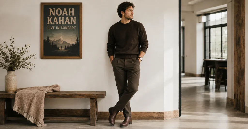 Noah Kahan Concert Outfit Ideas: Cozy Looks You'll Adore 9 Noah Kahan Concert Outfit Ideas featuring minimalist men's concert outfit