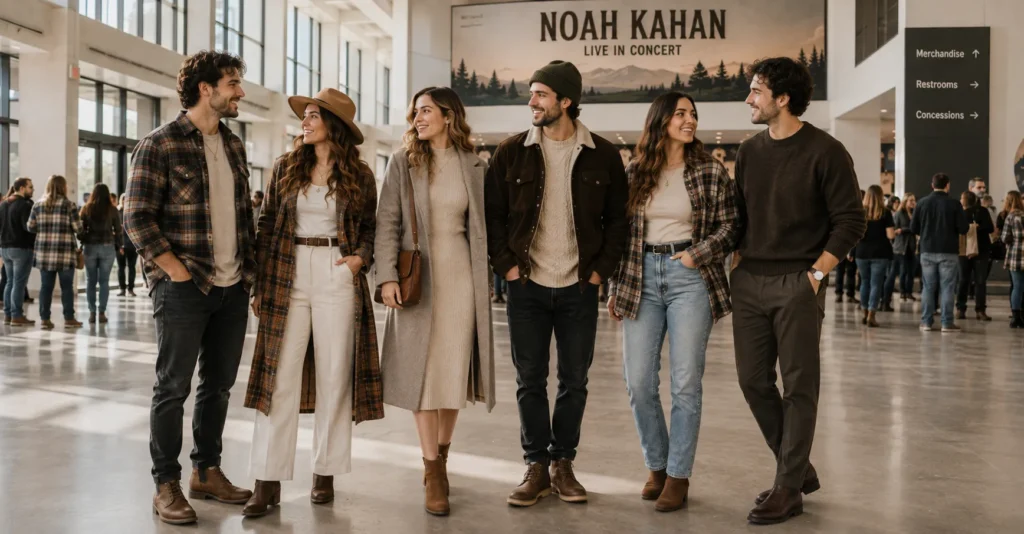 Noah Kahan Concert Outfit Ideas: Cozy Looks You'll Adore 10 Noah Kahan Concert Outfit Ideas for indoor arenas and theaters