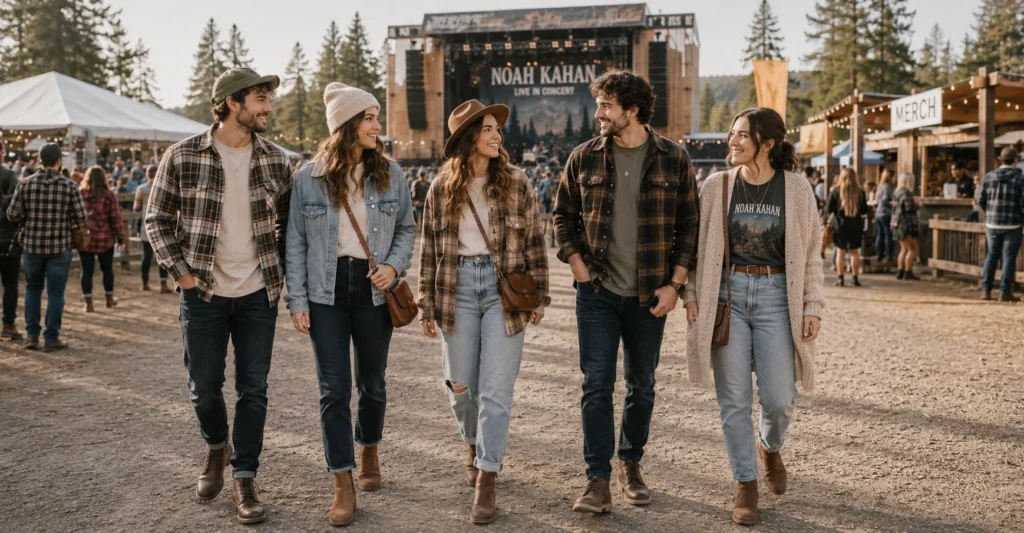Noah Kahan Concert Outfit Ideas: Cozy Looks You'll Adore 12 Noah Kahan Concert Outfit Ideas for music festival outfits