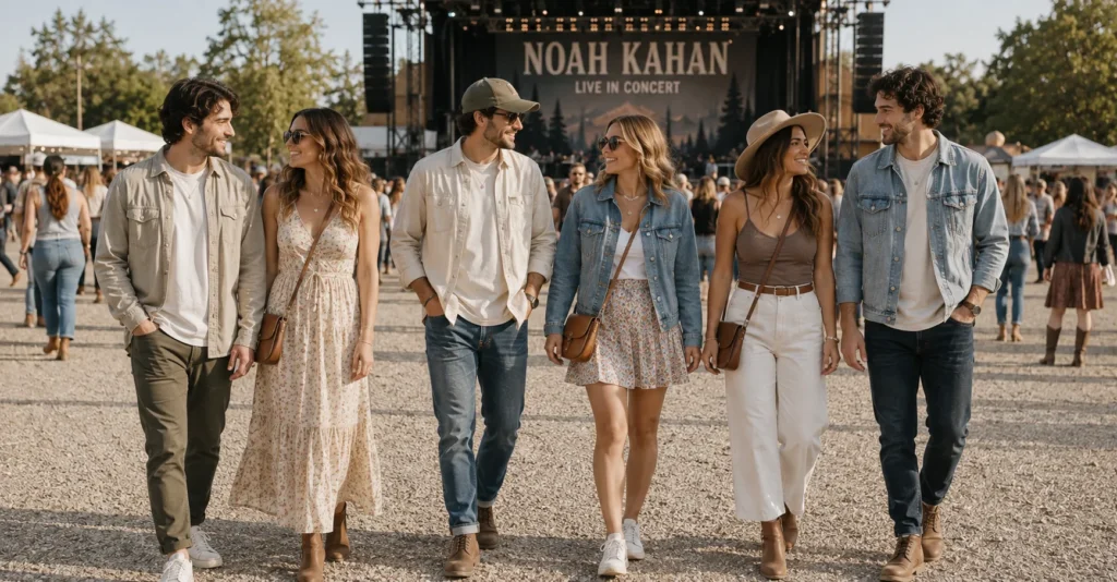 Noah Kahan Concert Outfit Ideas: Cozy Looks You'll Adore 13 Noah Kahan Concert Outfit Ideas for spring and summer folk concerts