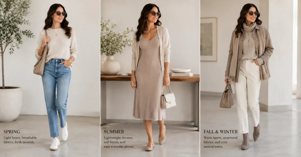Nobody Wants This outfits adapted across seasons with effortless everyday fashion