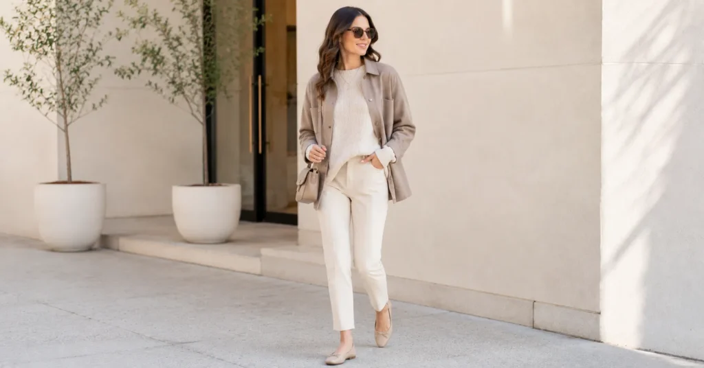 Nobody Wants This outfits inspired by Joanne's cozy chic fashion style