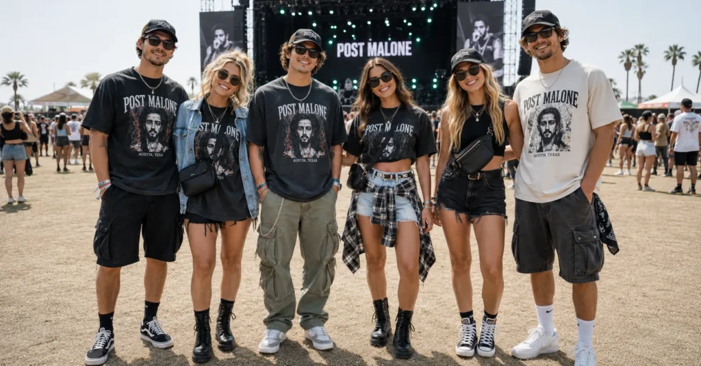 Post Malone Concert Outfit Ideas: Edgy Looks You'll Love 13 Post Malone Concert Outfit Ideas for outdoor music festivals