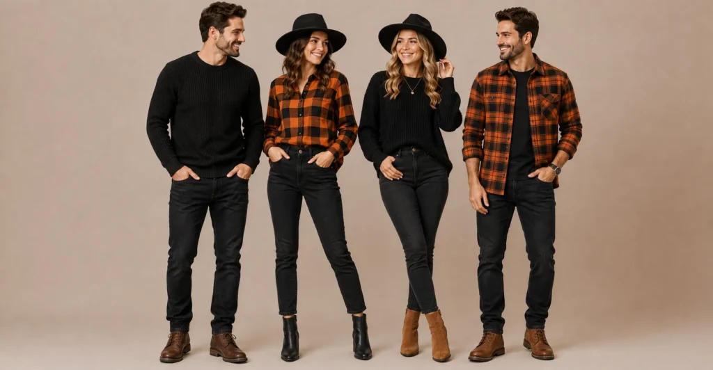 Adorable Pumpkin Patch Outfit Ideas for a Perfect Fall Day 14 Pumpkin Patch Outfit Ideas with subtle Halloween-inspired fall fashion.