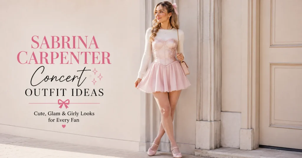 Sabrina Carpenter Concert Outfit Ideas: Cute, Glam, and Girly Looks for Every Fan 4 Sabrina Carpenter Concert Outfit Ideas featuring a satin corset and flowy skirt combination