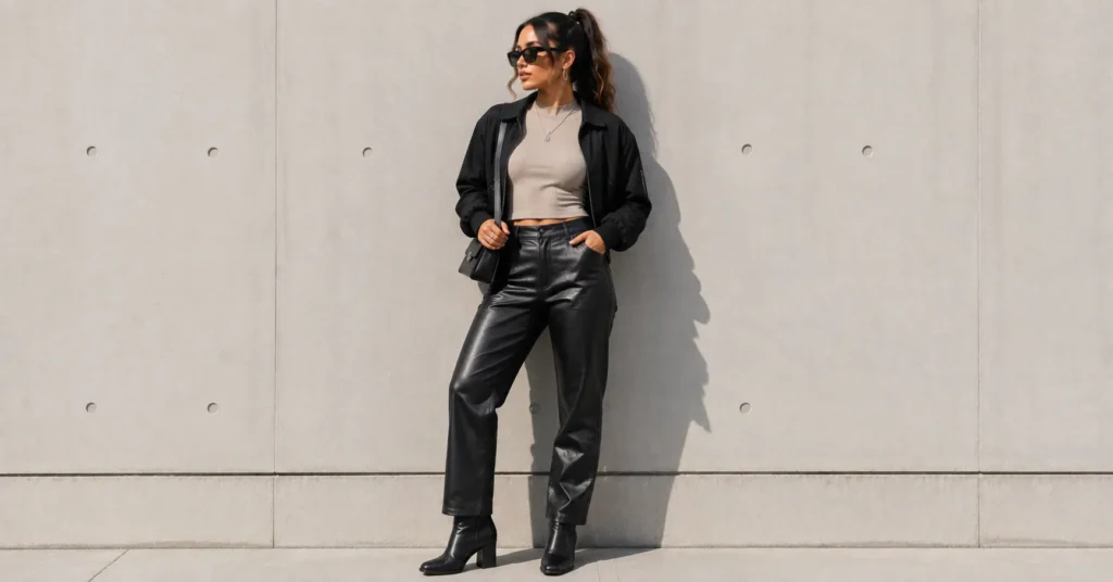 Tate McRae Concert Outfit Ideas: Edgy, Cool-Girl Looks for Every Fan 7 Tate McRae Concert Outfit Ideas featuring faux leather fashion with edgy concert style