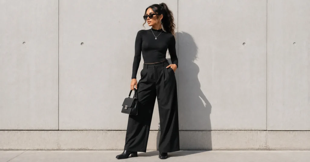 Tate McRae Concert Outfit Ideas: Edgy, Cool-Girl Looks for Every Fan 6 Tate McRae Concert Outfit Ideas with a sleek black bodysuit and modern styling