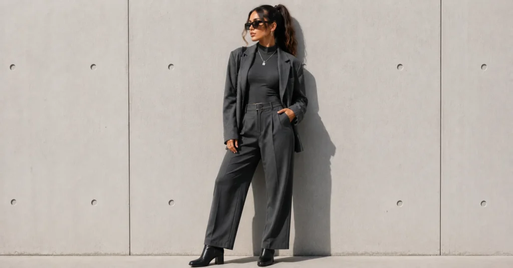 Tate McRae Concert Outfit Ideas: Edgy, Cool-Girl Looks for Every Fan 8 Tate McRae Concert Outfit Ideas with sleek monochrome streetwear fashion