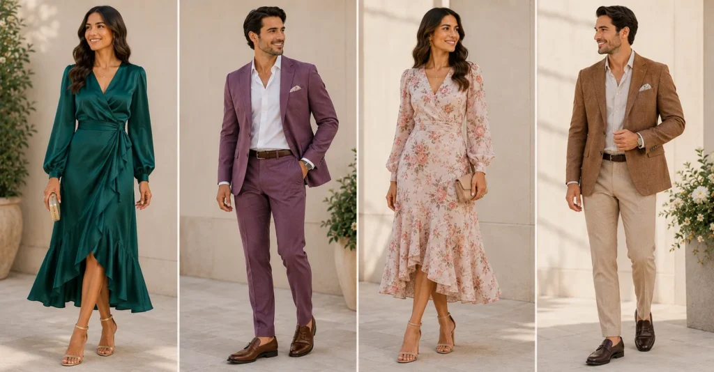Dazzling Wedding Welcome Party Outfit Ideas for Every Guest 14 Wedding Welcome Party Outfit Ideas featuring the best wedding guest color choices.