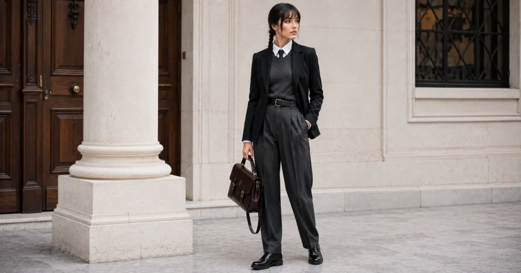 Wednesday Season 2 outfit ideas featuring a wearable dark academia outfit