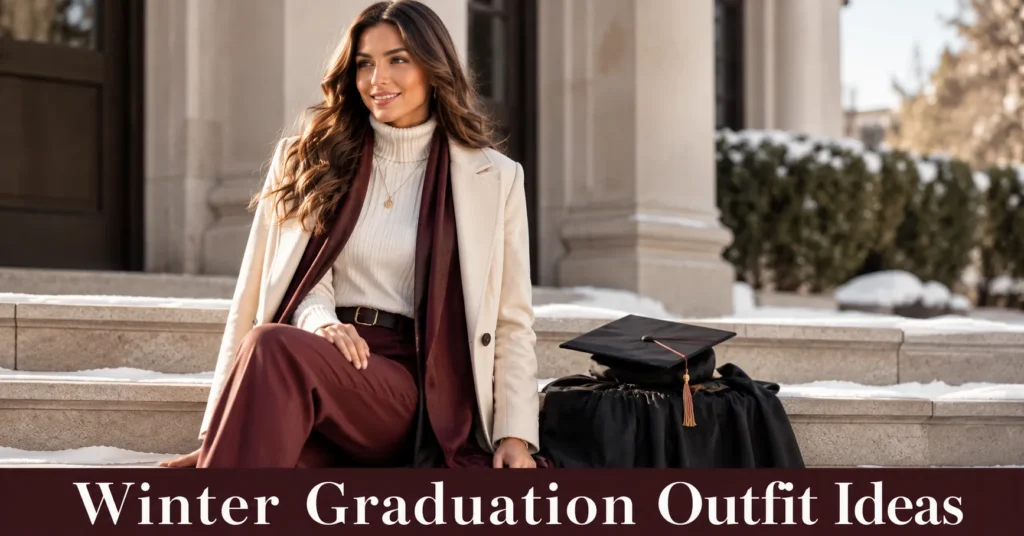 30 Effortless Winter Graduation Outfit Ideas for a Stylish Celebration 1 Winter Graduation Outfit Ideas featuring stylish and elegant cold-weather graduation looks for a celebration