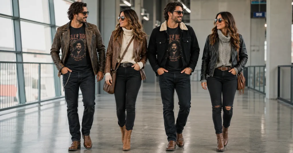 Ultimate Jelly Roll Concert Outfit Ideas: What to Wear for an Unforgettable Show 13 Winter and Indoor Jelly Roll Concert Outfit Ideas with layered concert fashion.
