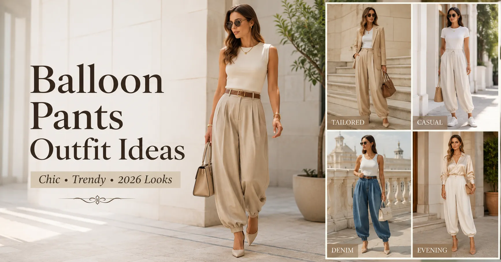 Home 10 Balloon Pants Outfit Ideas for a chic and trendy 2026 fashion look