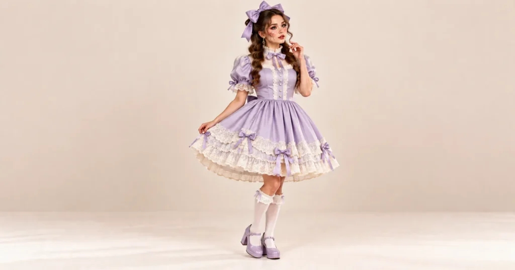 Creepy porcelain doll trendy Halloween costume