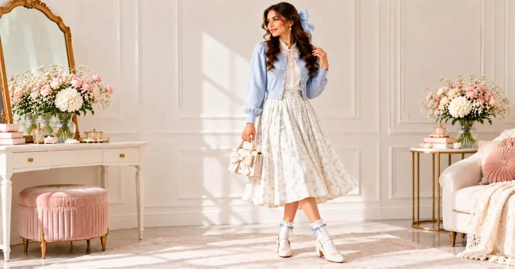15 Essential Coquette Fashion Items for a Dreamy, Feminine Wardrobe 13 Frilly socks and tights as charming coquette fashion items