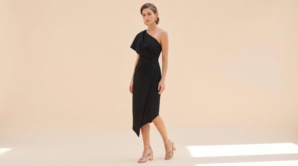 The Ultimate Club Outfit for Women Guide: 10 Head Turning Looks for Every Night Out 3 Updated little black dress club outfit for women with modern asymmetrical details.